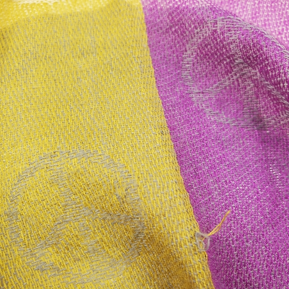 Peace Checkered Colorful Pashmina Scarf - Picture 8 of 14